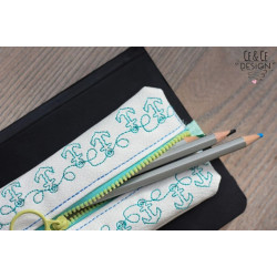 Stickdatei ITH - Stiftetasche Anker